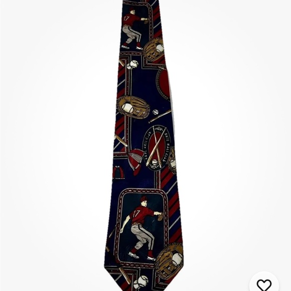 American Sports‎ Multicolor  Baseball Tie - Picture 3 of 9
